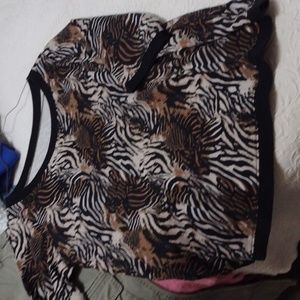 Kim Rogers Top animal print